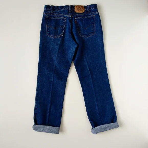 Rare Vintage Levi's 517 Blank Orange Tab 36 34 Jeans Pants Straight Leg - Picture 7 of 8